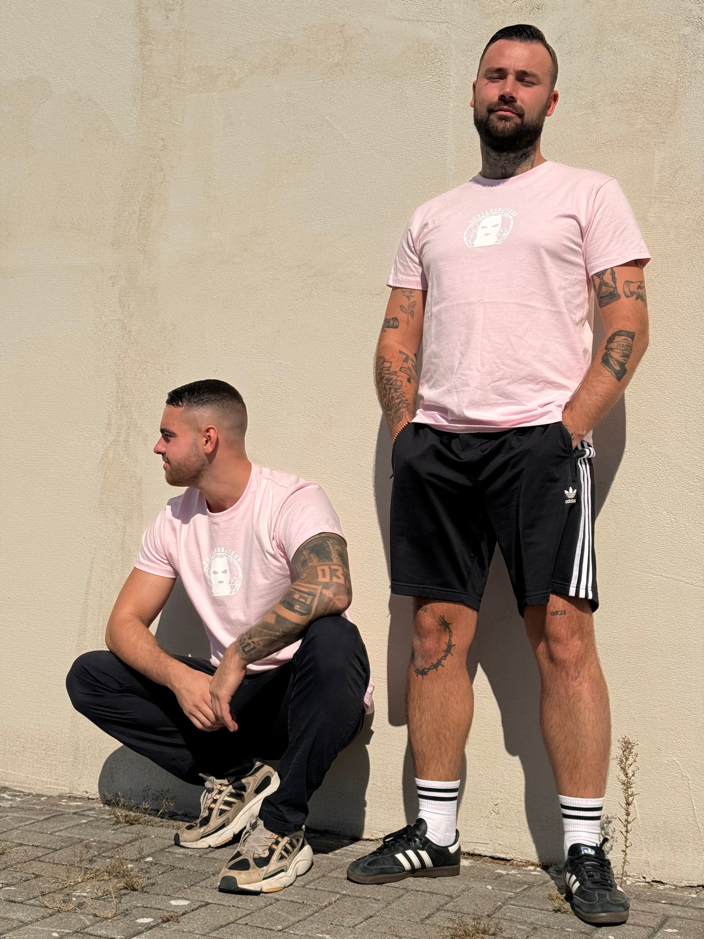 T-Shirt „BALACLAVA“ (rosa pastel) - Hustlah