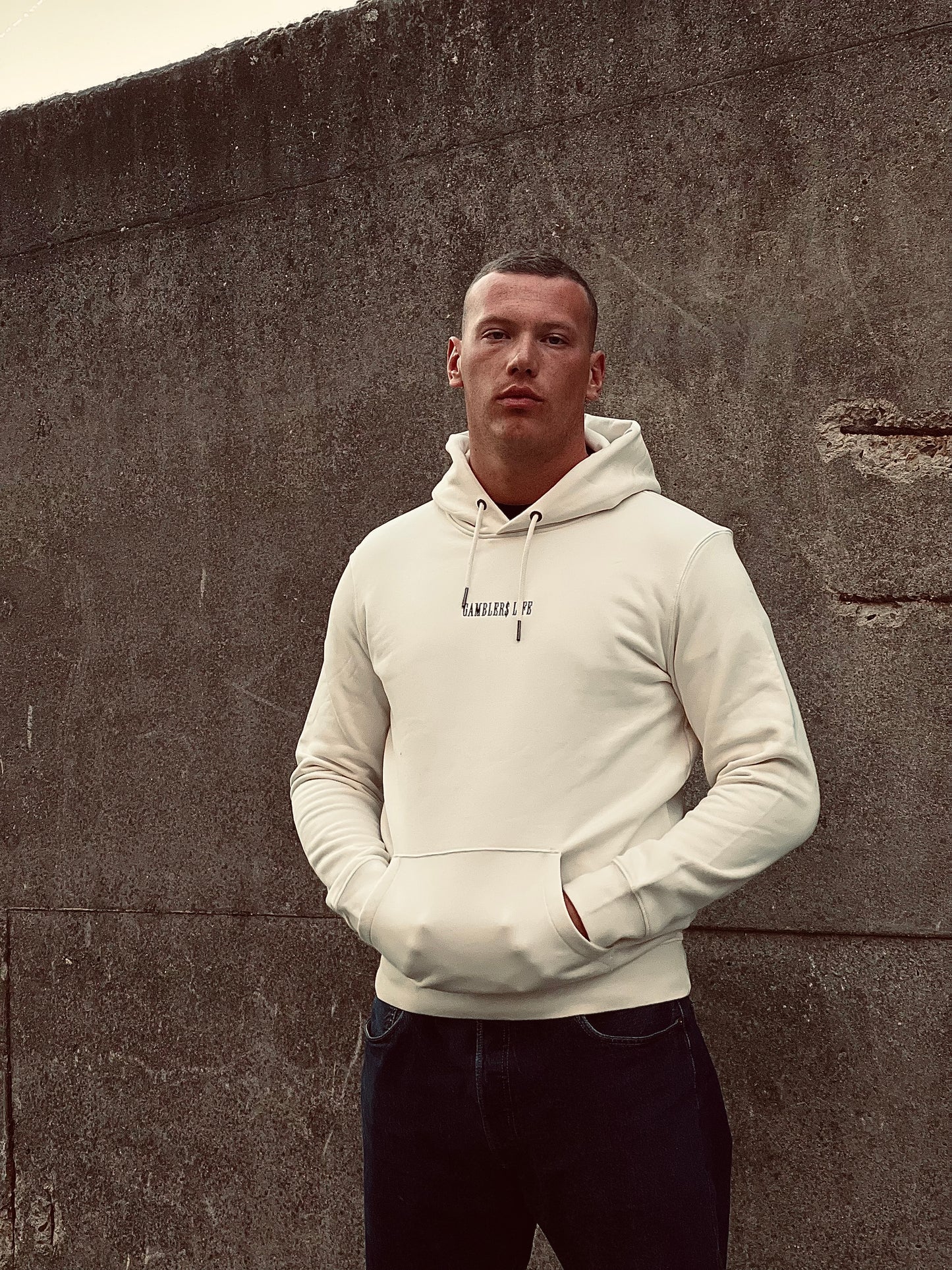 Hoodie „GAMBLER$ LIFE“ (Champagner) - Hustlah