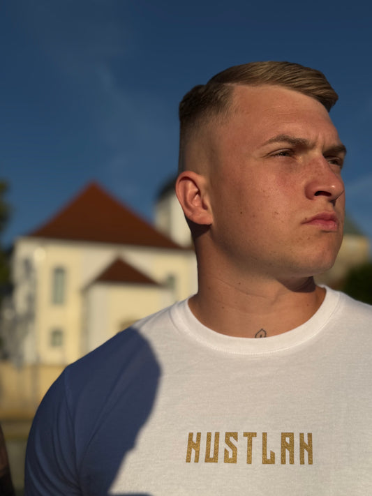 T-Shirt “GOLDEN LOGO” - weiss